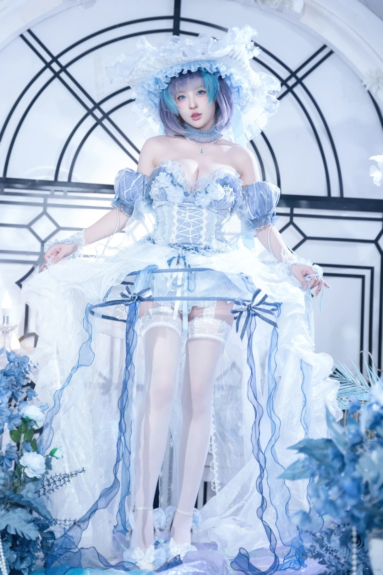 清水由乃《碧蓝航线 柴郡废稿礼服》主题写真：42张全套美图
