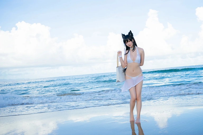 星之迟迟《《鸣夏》 爱宕》主题写真：10张全套美图