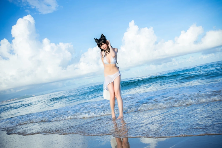 星之迟迟《《鸣夏》 爱宕》主题写真：10张全套美图