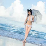 星之迟迟《《鸣夏》 爱宕》主题写真：10张全套美图