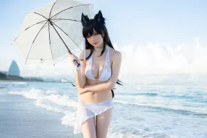 星之迟迟《《鸣夏》 爱宕》主题写真：10张全套美图