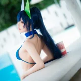 阿包也是兔娘《花园泳装》主题写真：35张全套美图