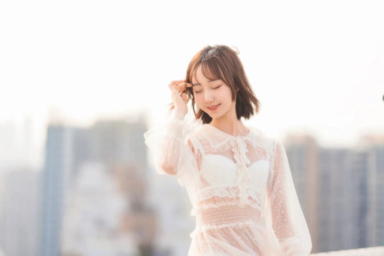 木棉棉《天台》主题写真：38张全套美图