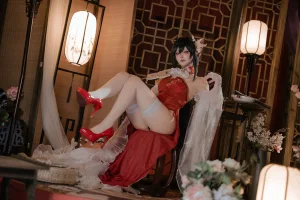 屿鱼《碧蓝航线 镇海 锦帐良宵》主题写真：65张全套美图