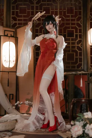 屿鱼《碧蓝航线 镇海 锦帐良宵》主题写真：65张全套美图
