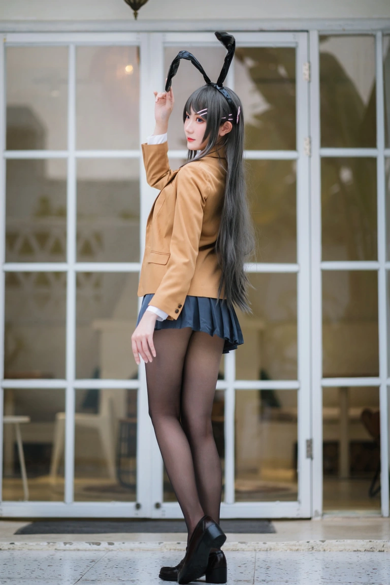 瓜希酱《樱岛麻衣写真本》主题写真：79张全套美图