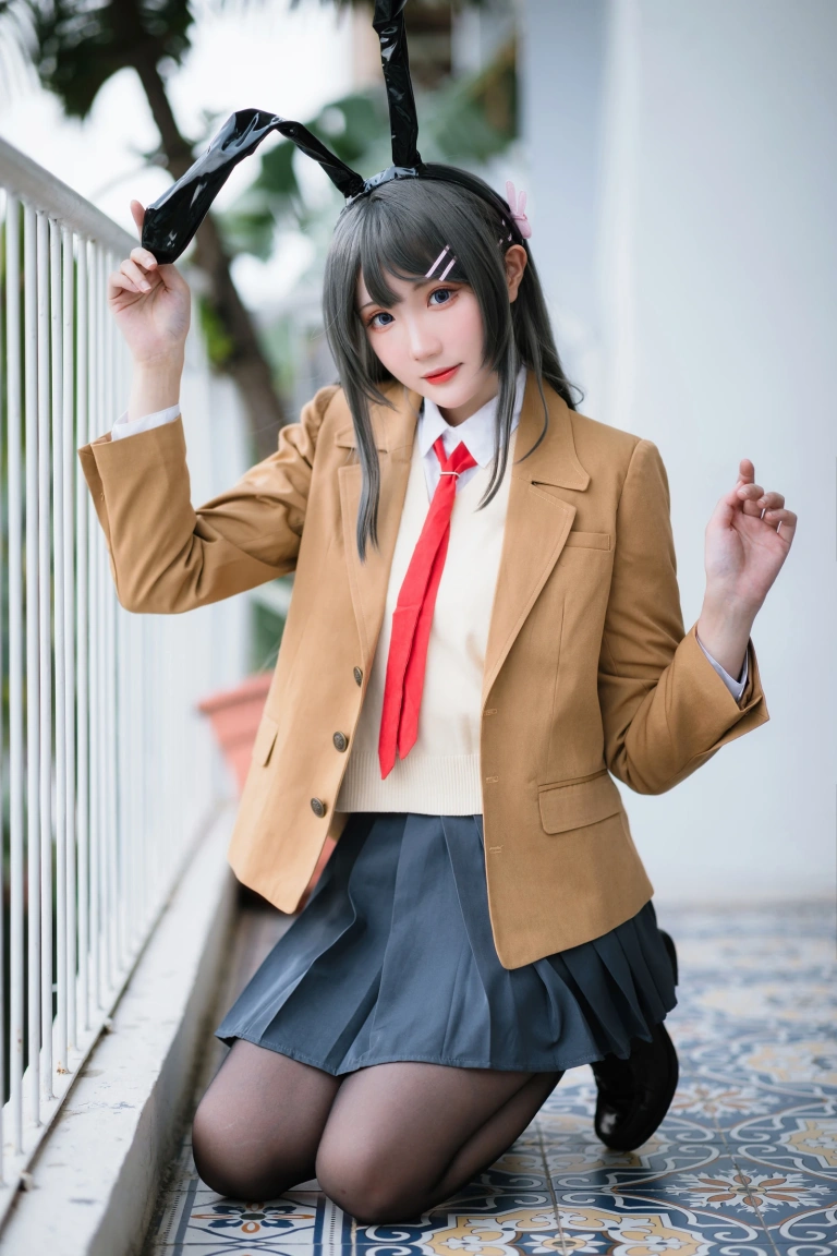 瓜希酱《樱岛麻衣写真本》主题写真：79张全套美图