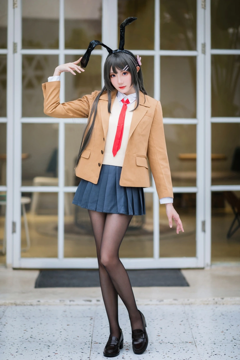 瓜希酱《樱岛麻衣写真本》主题写真：79张全套美图
