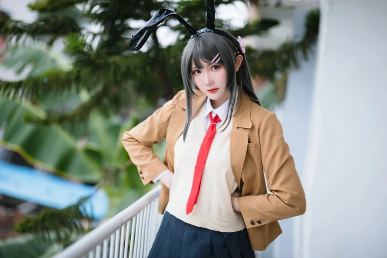 瓜希酱《樱岛麻衣写真本》主题写真：79张全套美图