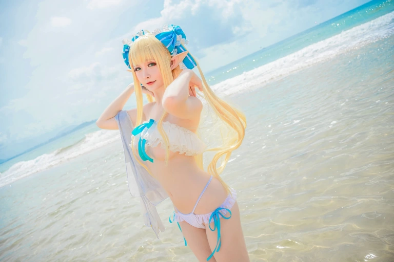 星之迟迟《《鸣夏》 半人马》主题写真：25张全套美图