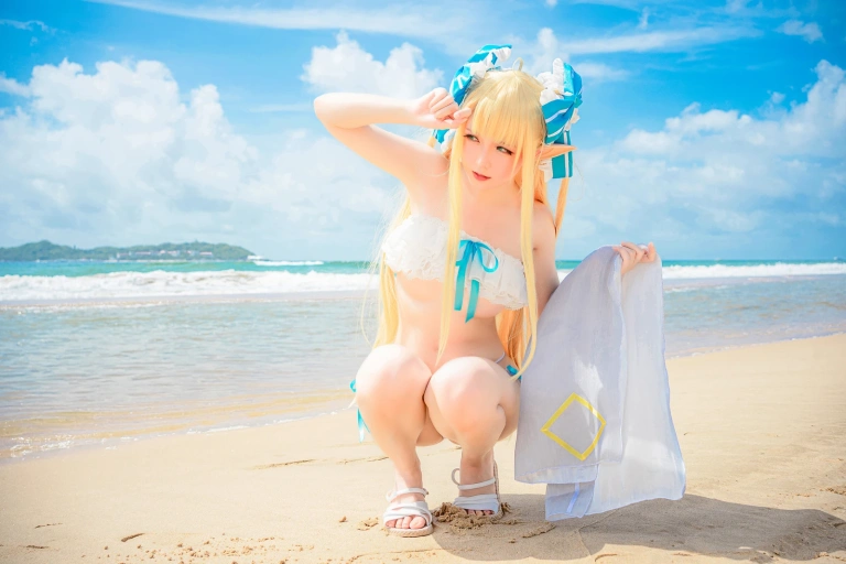 星之迟迟《《鸣夏》 半人马》主题写真：25张全套美图