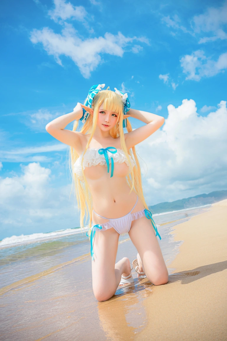 星之迟迟《《鸣夏》 半人马》主题写真：25张全套美图