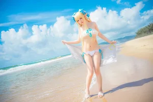 星之迟迟《《鸣夏》 半人马》主题写真：25张全套美图