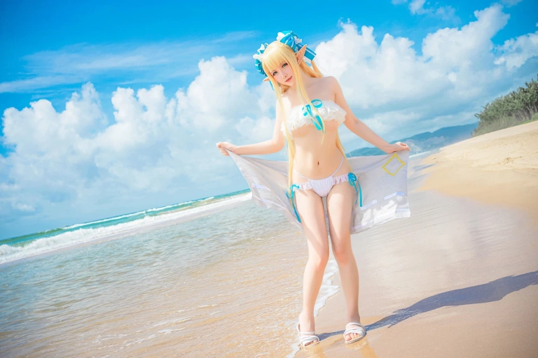 星之迟迟《《鸣夏》 半人马》主题写真：25张全套美图