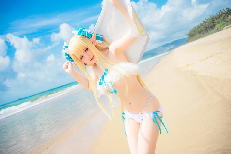 星之迟迟《《鸣夏》 半人马》主题写真：25张全套美图