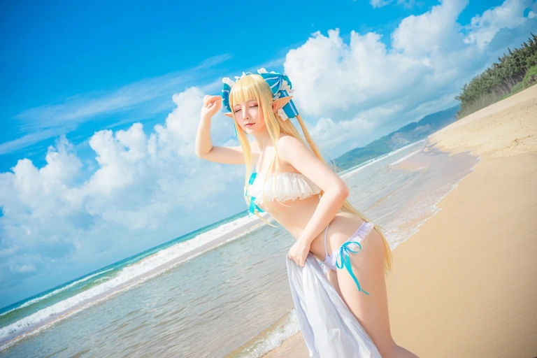星之迟迟《《鸣夏》 半人马》主题写真：25张全套美图
