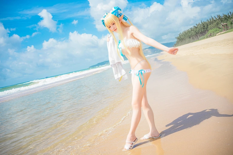 星之迟迟《《鸣夏》 半人马》主题写真：25张全套美图