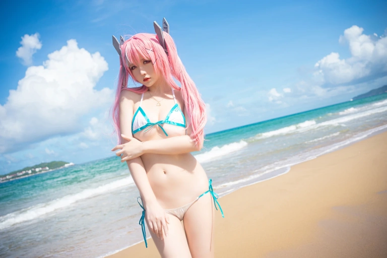 星之迟迟《《鸣夏》 布莱默顿》主题写真：15张全套美图