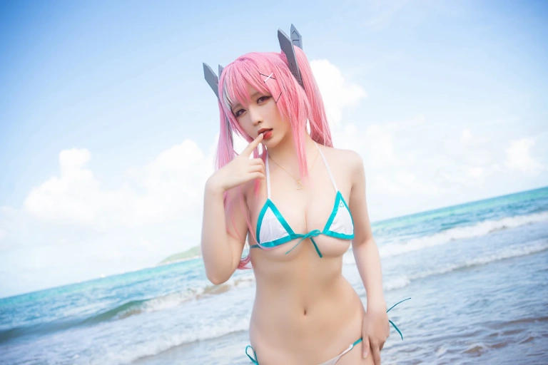 星之迟迟《《鸣夏》 布莱默顿》主题写真：15张全套美图