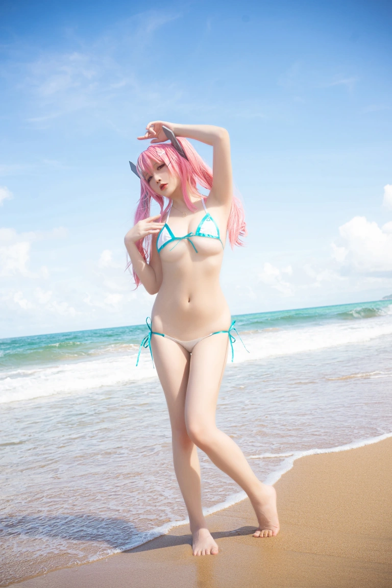 星之迟迟《《鸣夏》 布莱默顿》主题写真：15张全套美图