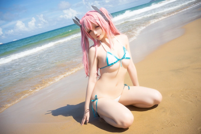 星之迟迟《《鸣夏》 布莱默顿》主题写真：15张全套美图