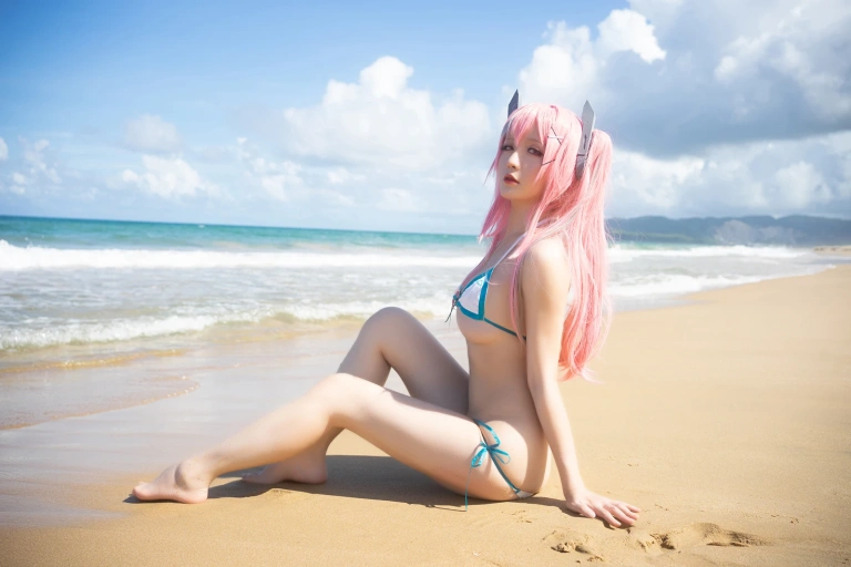 星之迟迟《《鸣夏》 布莱默顿》主题写真：15张全套美图