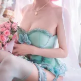 阿包也是兔娘《梦梦 婚纱内衣》主题写真：33张全套美图