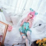 阿包也是兔娘《梦梦 婚纱内衣》主题写真：33张全套美图