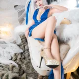 瓜希酱&Momoko葵葵《碧蓝航线赤城&加贺 礼服》主题写真：46张全套美图