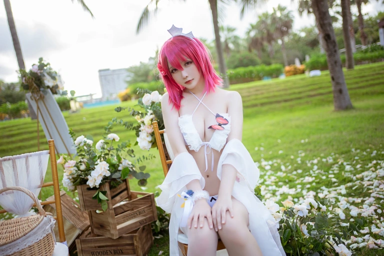 星之迟迟《《鸣夏》 黑太子》主题写真：30张全套美图