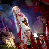 阿包也是兔娘《樱境物语 巫女浴池》主题写真：58张全套美图，含1个视频