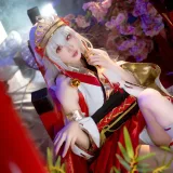 阿包也是兔娘《樱境物语 巫女浴池》主题写真：58张全套美图，含1个视频