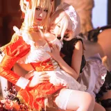 面饼仙儿&半半子《Claudius x Kyrielight Maid》主题写真：22张全套美图
