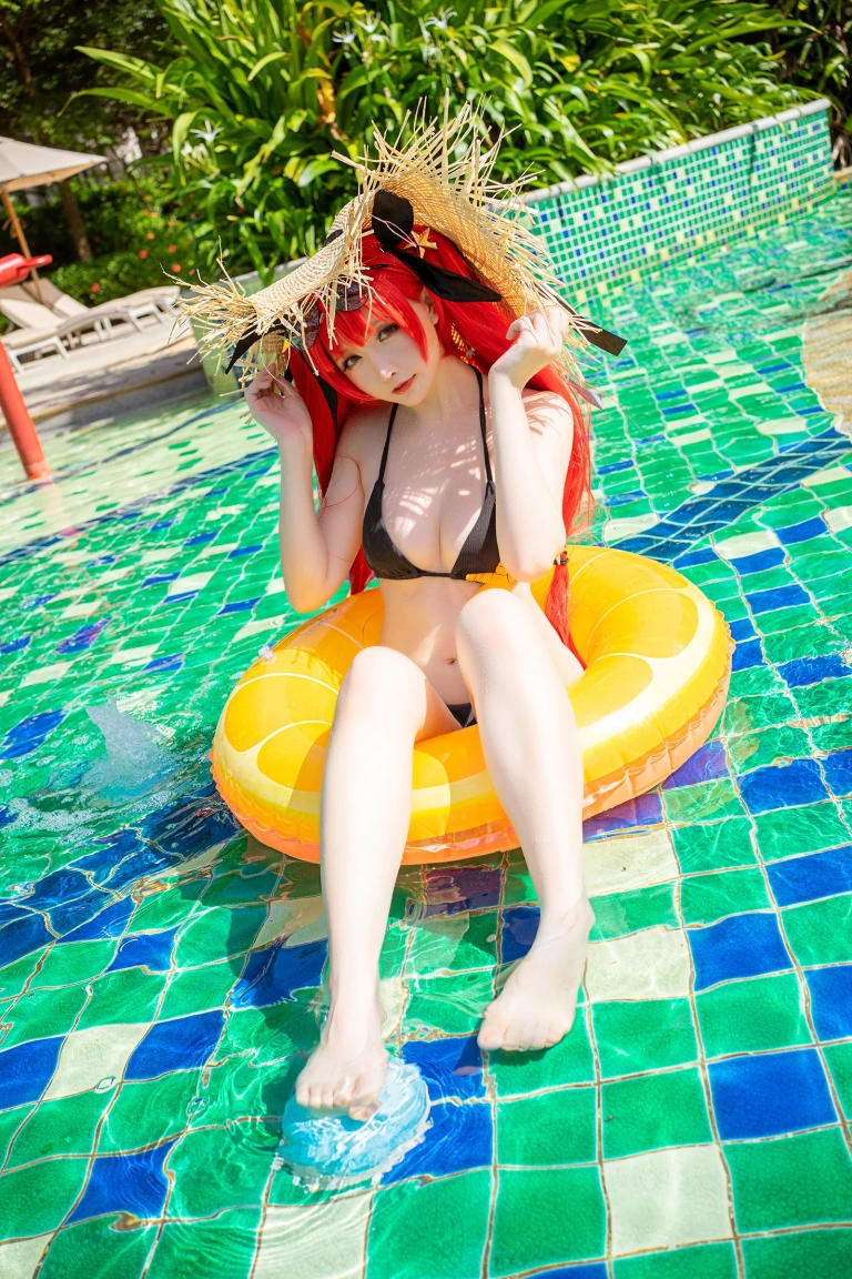 星之迟迟《《鸣夏》 火奴鲁鲁》主题写真：25张全套美图