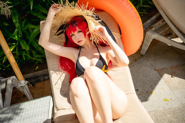 星之迟迟《《鸣夏》 火奴鲁鲁》主题写真：25张全套美图