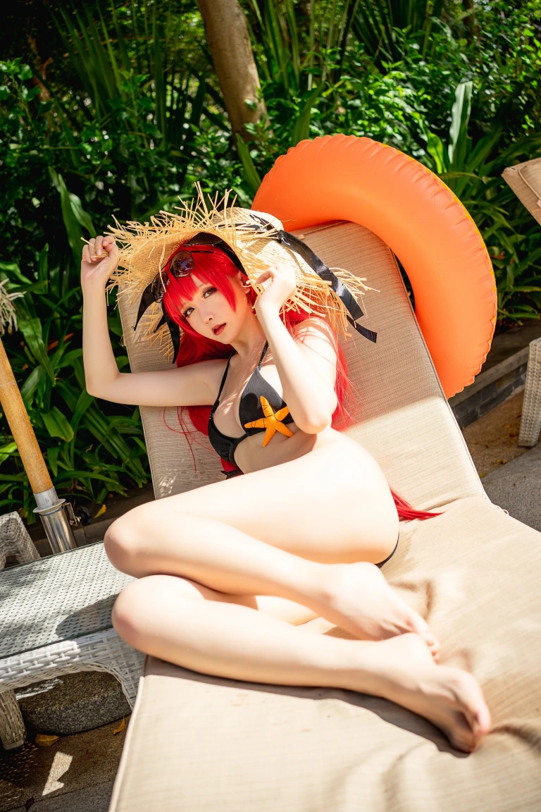 星之迟迟《《鸣夏》 火奴鲁鲁》主题写真：25张全套美图