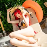 星之迟迟《《鸣夏》 火奴鲁鲁》主题写真：25张全套美图