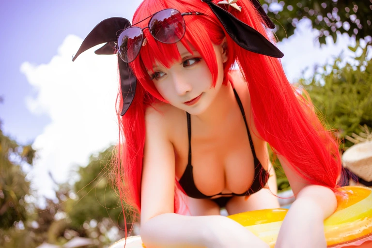 星之迟迟《《鸣夏》 火奴鲁鲁》主题写真：25张全套美图