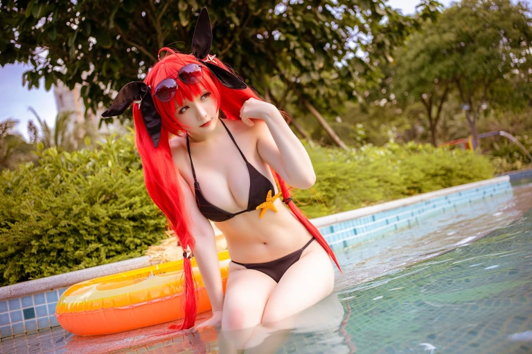 星之迟迟《《鸣夏》 火奴鲁鲁》主题写真：25张全套美图