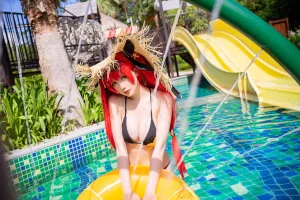 星之迟迟《《鸣夏》 火奴鲁鲁》主题写真：25张全套美图