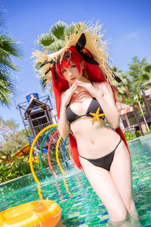 星之迟迟《《鸣夏》 火奴鲁鲁》主题写真：25张全套美图
