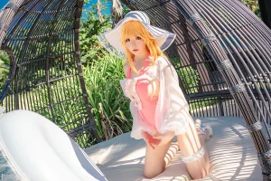 星之迟迟《《鸣夏》 黎塞留》主题写真：30张全套美图