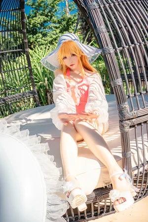 星之迟迟《《鸣夏》 黎塞留》主题写真：30张全套美图