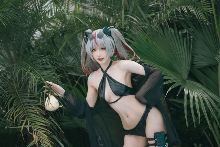 阿包也是兔娘《碧蓝航线 阿诺德》主题写真：38张全套美图