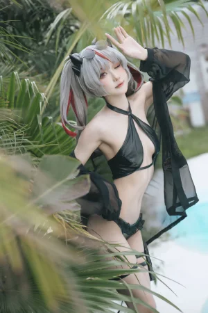 阿包也是兔娘《碧蓝航线 阿诺德》主题写真：38张全套美图