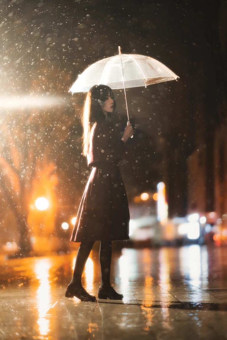 桜桃喵《桜桃未熟3 雨下》主题写真：43张全套美图