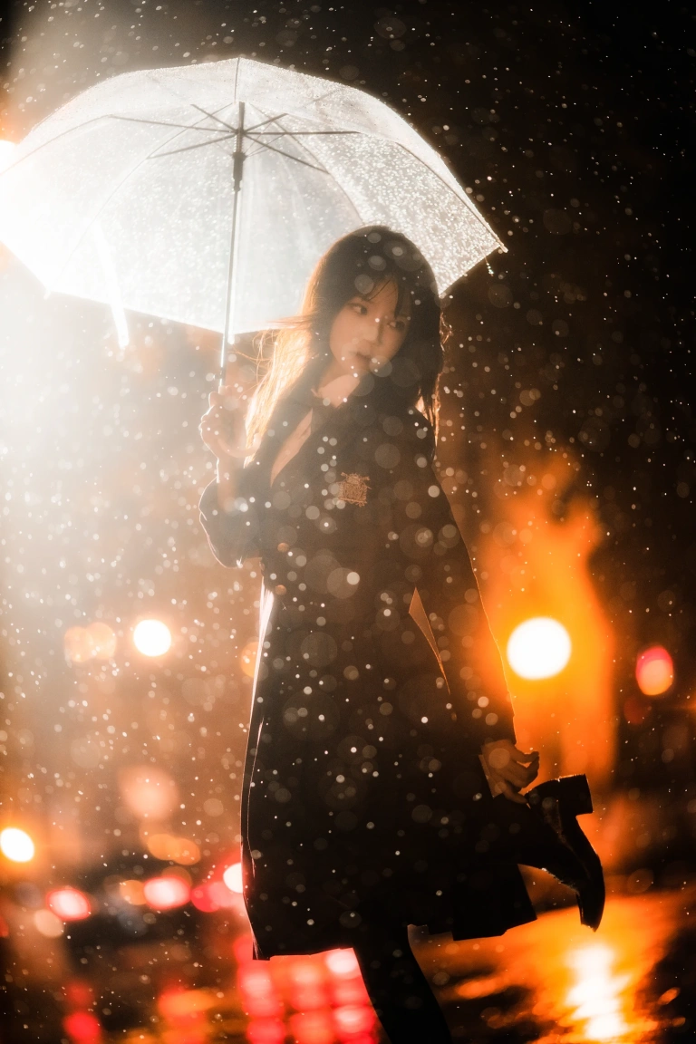 桜桃喵《桜桃未熟3 雨下》主题写真：43张全套美图