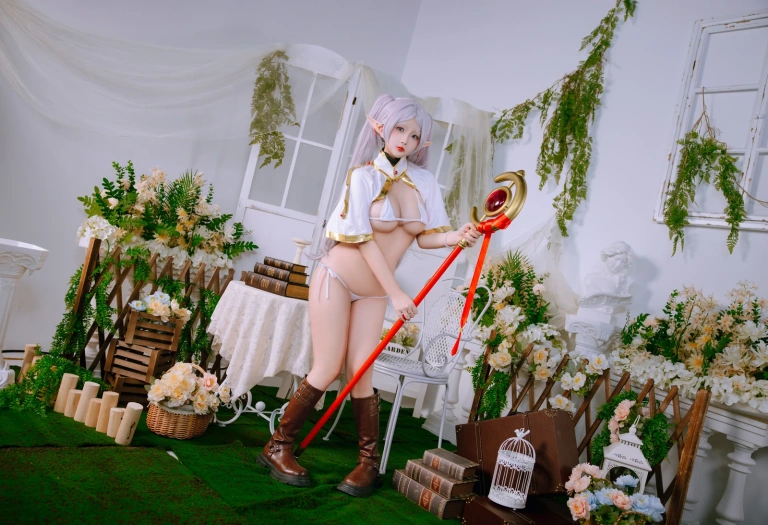 日奈娇(椎名莜)《芙莉莲》主题写真：60张全套美图