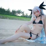 星之迟迟《《鸣夏》 欧根》主题写真：10张全套美图