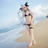 星之迟迟《《鸣夏》 欧根》主题写真：10张全套美图
